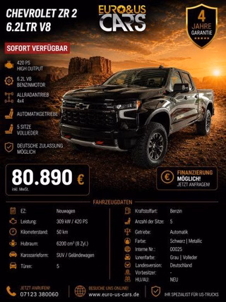 Chevrolet ZR 2 MJ 2025 4 Jahre Garantie 2025 6,2ltr V8 ZR