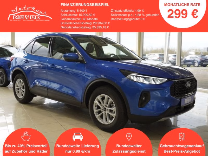 Ford Kuga 1,5 186PS Aut.Kamera/LED/Navi/Winterp.    **