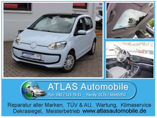 Volkswagen up! 1,0 move KLIMA+el.Panoramadach+5 Tür+2.Hand