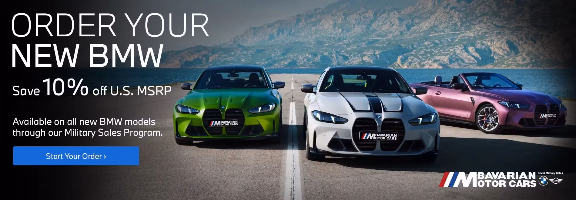 BMW Military Sales | Bavarian Motor Cars  | Military Sales Program | Save 10% off U.S. MSRP