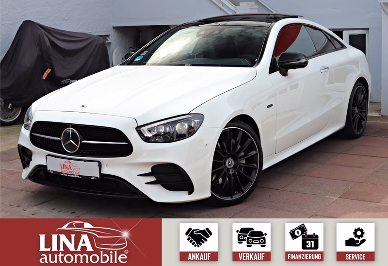 Mercedes-Benz E 220 d Coupé AMG MB100 PANO Burmes 360° ACC 20"
