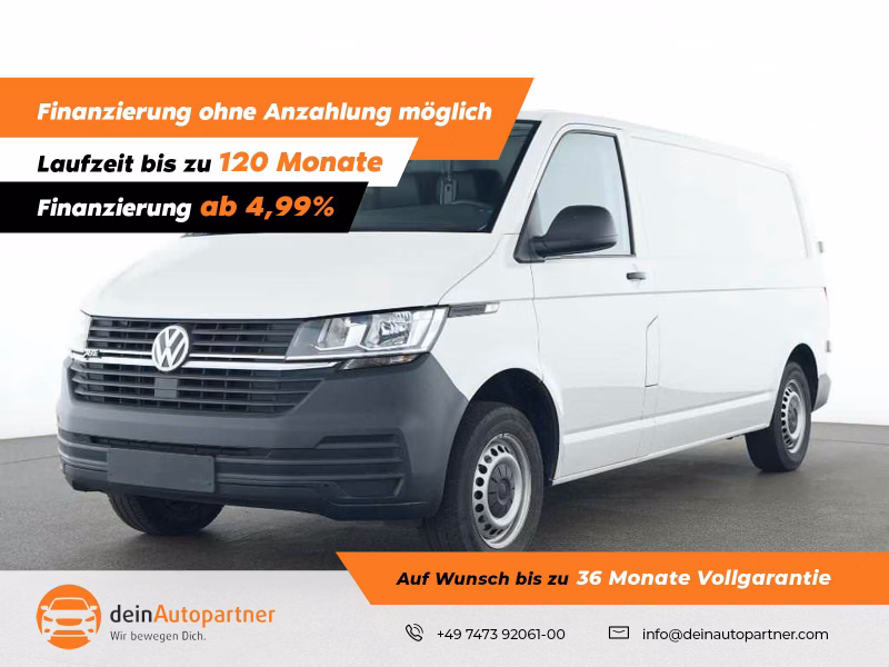 Volkswagen T6.1 Transporter Kasten ABT-e DSG Lang KLIMA/PDC/DAB/FLÜGELTÜREN