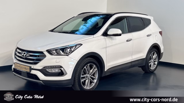 Hyundai SANTA FE blue Premium 4WD-PANO-ACC-TOTW-MEMORY - фото 1
