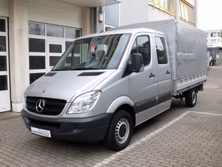 Mercedes-Benz Sprinter II Pritsche/DoKa 6 Sitze Klima AHK orig. 100 Tkm wie neu - bilder 1