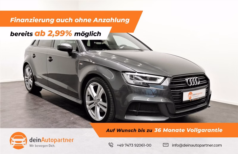 Audi A3 35 TDI Leder S Line plus AHK S Tronic MMI LED