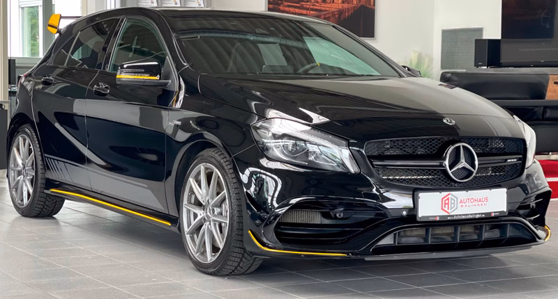 Mercedes-Benz A 45 AMG 4M Yellow Night Edition PANO KAMERA