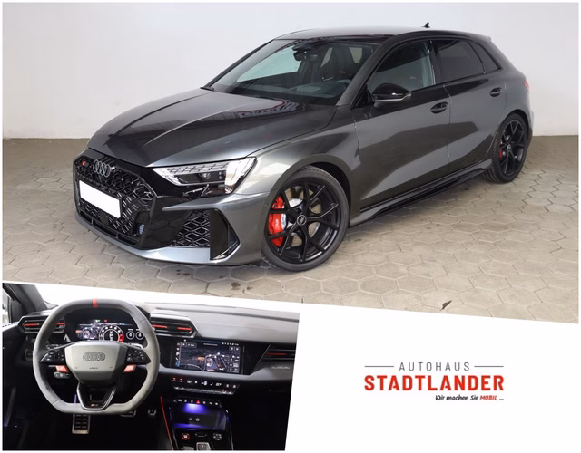 Audi RS 3 Sportback Aktionspreis bis zum 19.06! 2.5 TFSI quattro VMAX SONOS ACC Vorführfahrzeug Kaufen | EZ 05/2026 | Preis 68.990 €