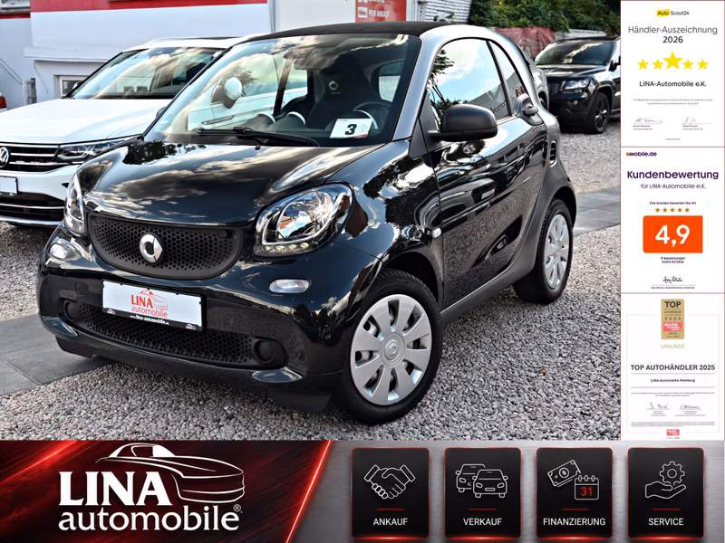 smart ForTwo Coupe Klimaaut. Tempomat Servo Bluetooth
