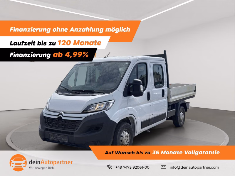 Citroen Jumper Doka Pritsche 2.2 HDi 7 SITZE/AHK/KLIMA/TEMPOMAT