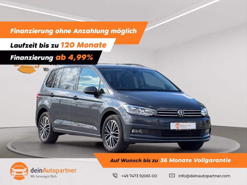 Volkswagen Touran 1.5TSI LED/STHZ/ACC/AHK/RFK/SIDE/LANE/PANO/VIRTUAL COCKPIT