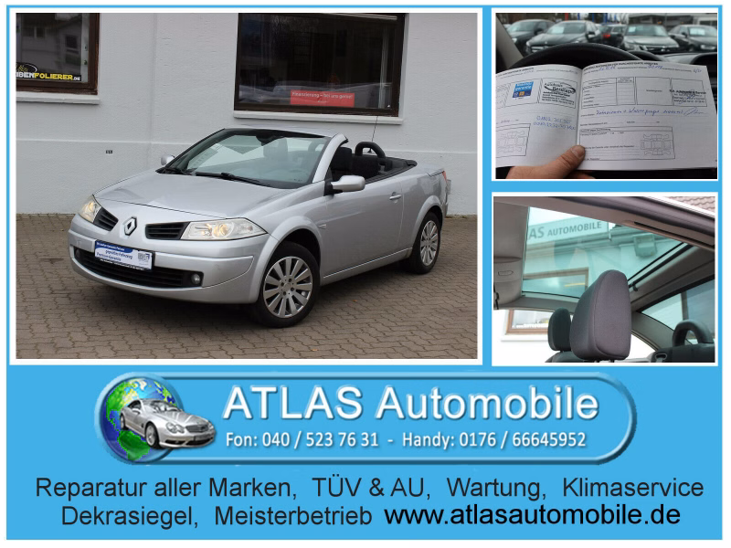 Renault Megane II Cabrio Authentique 2.Hand+KLIMA+PANORA