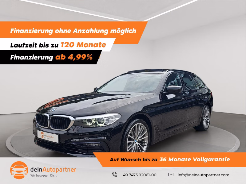 BMW 520 d Sport Line Pano Led Navi RFK Leder