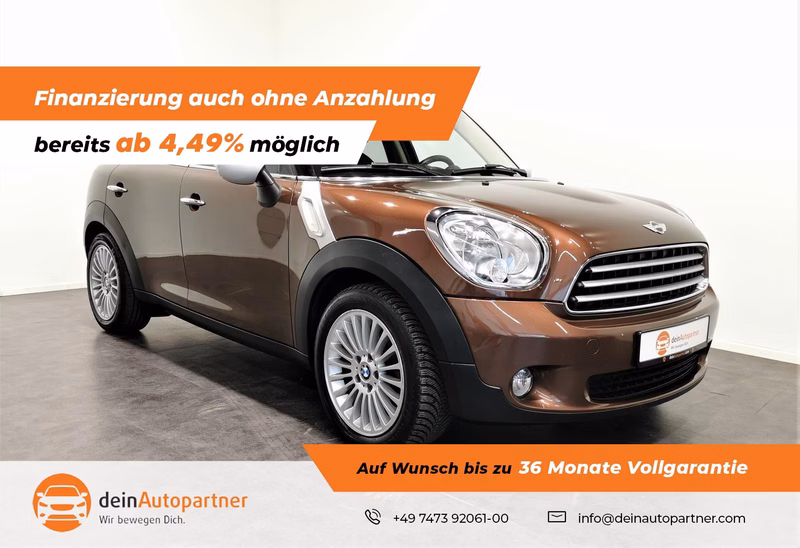 MINI Cooper D Countryman Navi Pepper PDC DAB Tempom. Sh