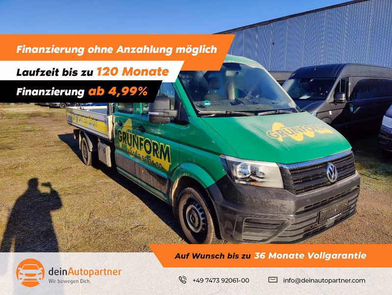 Volkswagen Crafter Pritsche 35 DOKA lang RWD 2.0 TDI STHZ AHK