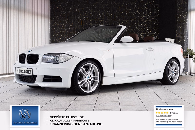 BMW 135i Cabrio M-Paket NaviProf Leder PDC SHZ Voll