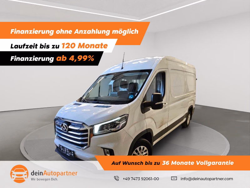 Maxus Deliver 9 Kasten L3 H2 Luxury DIESEL KLIMA/TEMPOMAT/FREISPRECH./DAB