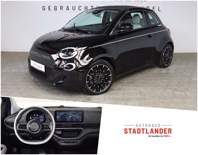 Fiat 500e Cabrio Aktionspreis bis zum 19.09.23 "la Prima by Bocelli" NAVI ACC SHZ Gebrauchtwagen Kaufen | EZ 08/2022 | Preis 27.490 €