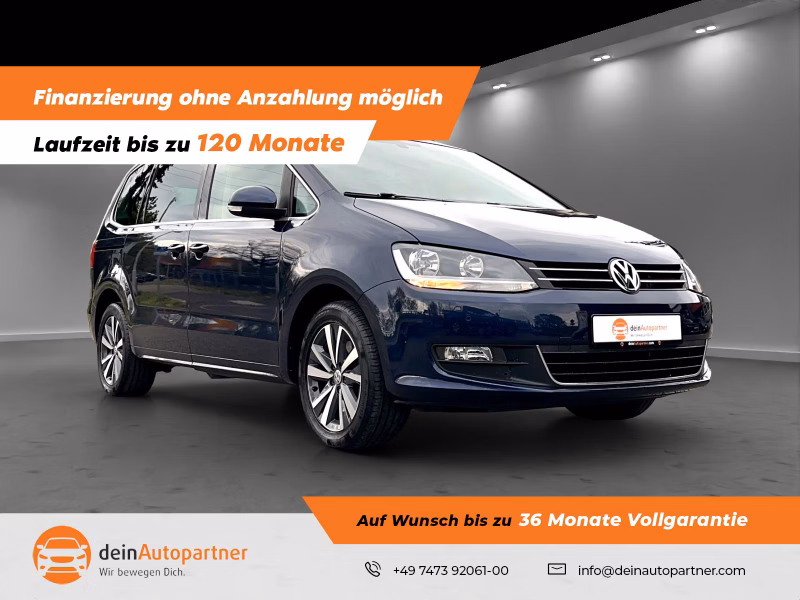 Volkswagen Sharan Comfortline 7 Si Navi AHK DSG PDC