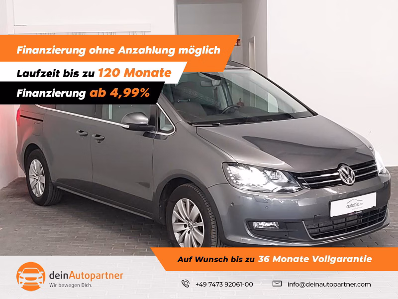Volkswagen Sharan Comf. 1.4 TSI 7Si Navi AHK Pano StandHzg. ACC