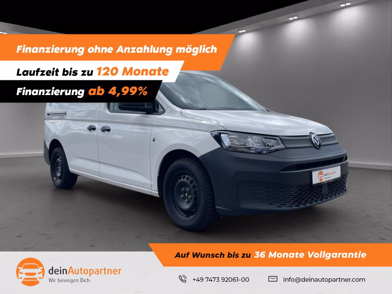 Volkswagen Caddy Cargo Basis Maxi Klima Flügeltüren PDC Holzboden