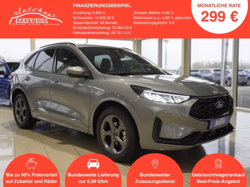 Ford Kuga ST-Line 1,5 186PS Aut.Kamera/LED/Navi/Winterp.  **