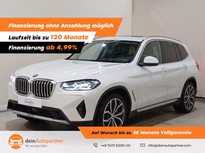 BMW X3 xDrive 30 d HUD Leder Navi RFK AHK Pano UVP 87.240.-
