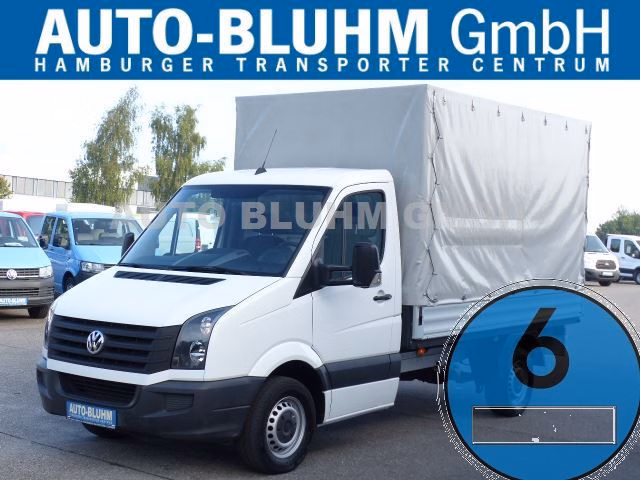 Volkswagen Crafter 35 Blue-TDI EK Pritsche MR + Plane + Navi + GRA
