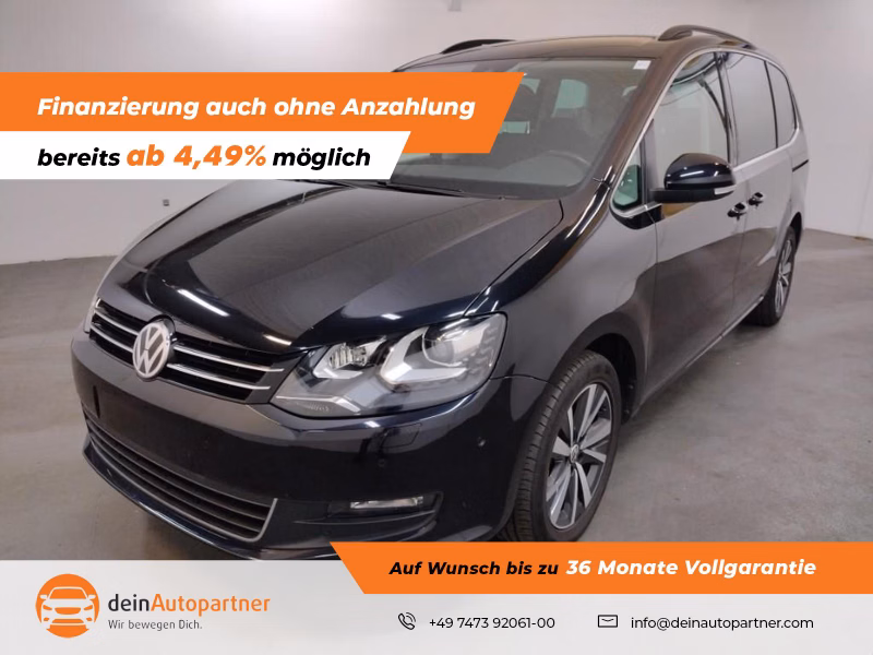 Volkswagen Sharan 2.0 TDI 4M 7 Sitze Navi StandHzg. ACC Rfk