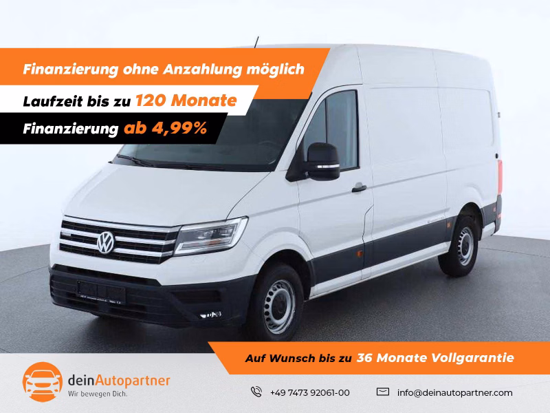 Volkswagen Crafter Kasten e- mittellang Hochdach LED Navi DAB