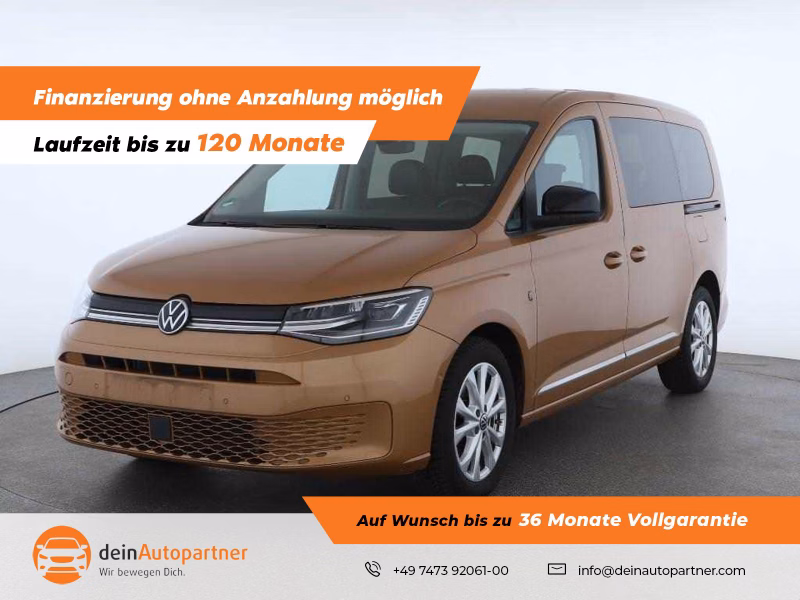 Volkswagen Caddy Style Maxi  7 Sitzer AHK LED Navi RFK STH Leder