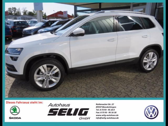 Skoda Karoq 1,5 TSI 7-Gang DSG Style 110 KW AHK schwenkbar,Business. Amundson