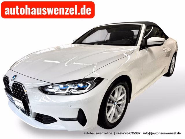BMW 420d Cabrio LEDER LASER ACC HEAD-UP HARMAN KAM Gebrauchtwagen Kaufen | EZ 10/2021