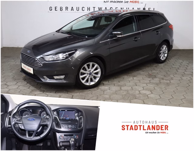 Ford Focus Turnier Aktionspreis bis zum 28.02! Titanium 1.0 Automatik NAVI KAMERA Used vehicle for sale | First registration 03/2018 | Price 13.490 €