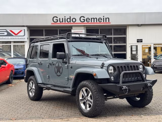 Jeep Wrangler Unlimited 2.8l CRD Sahara Dachträger+Fahrwerk Gebrauchtwagen Kaufen | EZ 10/2014