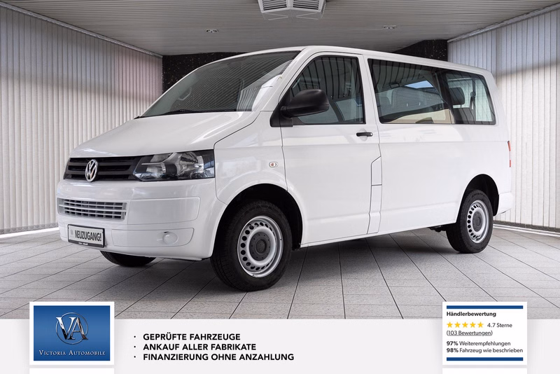 Volkswagen T5 Kombi 2.0  CNG Gas von Prins Klima 9 Sitzer