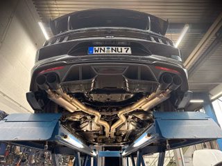 NPM18GR Ford Mustang ab 2018 - GRAIL Xtreme Sportauspuffanalge ab Kat mit elektronischer Klappensteuerung für Mustang FL 5.0l V8 mit ABE