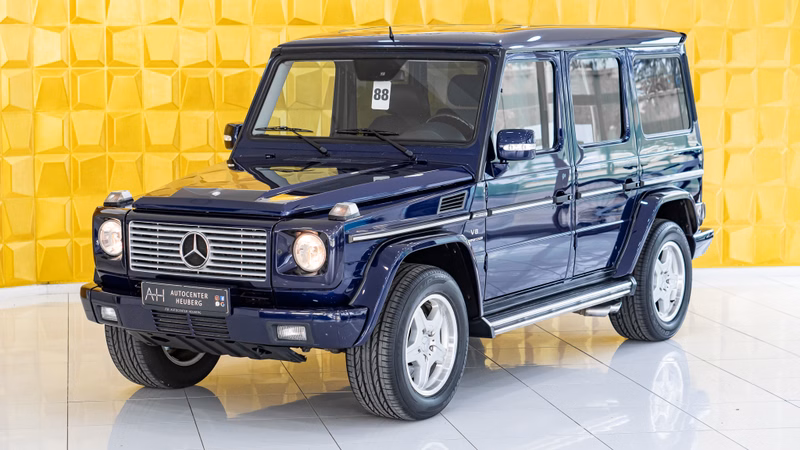 Mercedes-Benz G 55 AMG  Mysticblau 1.Hd SCHIEBEDACH