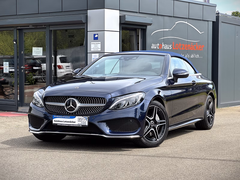 Mercedes-Benz C 250 Cabrio AMG Cavansitblau AHK Distr+
