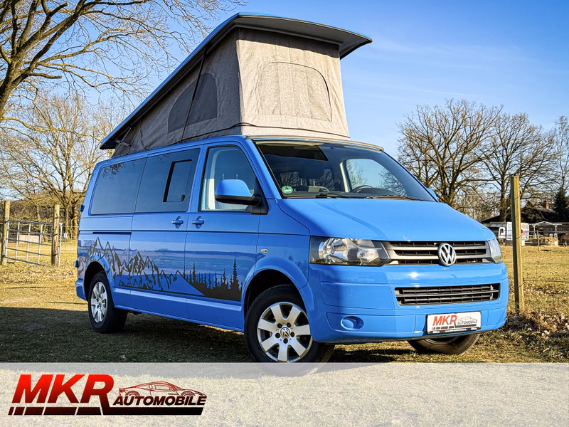 Volkswagen T5 Lang 140PS Camper WoMo Caravan Aufstelldach Klima Küche