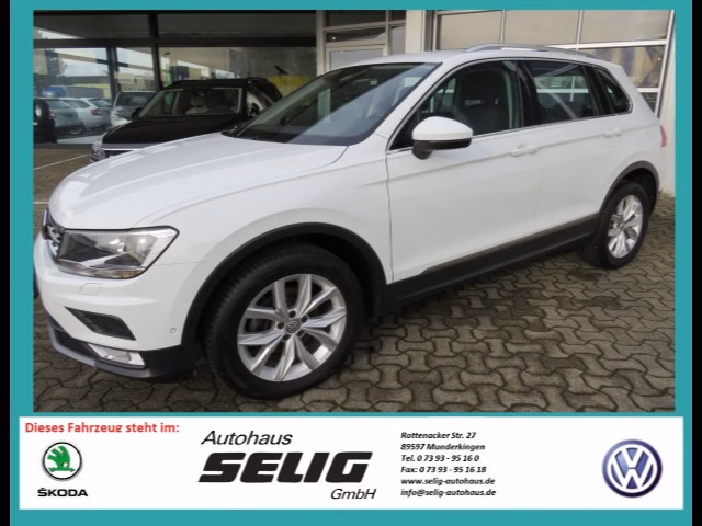 Volkswagen Tiguan 2.0 TDI 7-Gang DSG SCR 150 PS EU6 Comfortline, 4Motion, AHK, ACC,