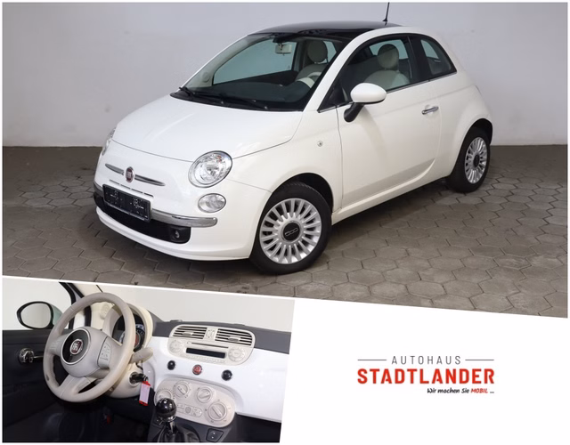 Fiat 500 Lounge 1.2 GLASDACH KLIMA Gebrauchtwagen Kaufen | EZ 11/2014 | Preis 5.990 €