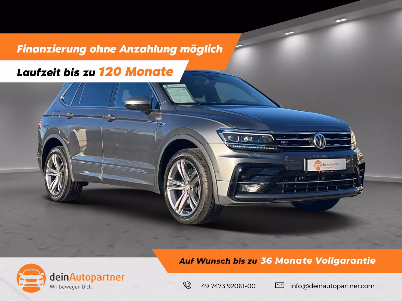 Volkswagen Tiguan Allspace 2.0 TSI Highl. 4M R Line 7 Sitze Pano ACC Rfk