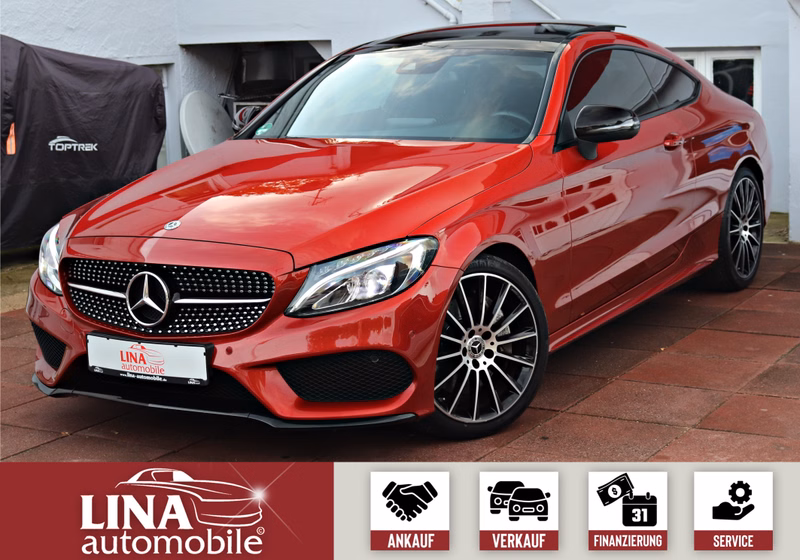 Mercedes-Benz C 300 Coupé AMG Panorama Burmester Kamera 19Zoll