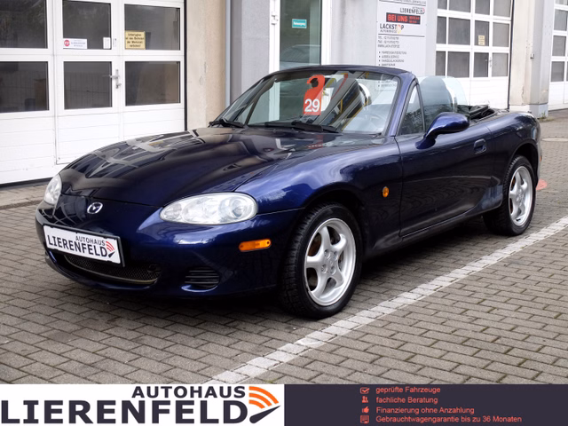 Mazda MX-5 1.6 Roadster 1.Hand nur 80 TKM TÜV 07/23 - фото 1
