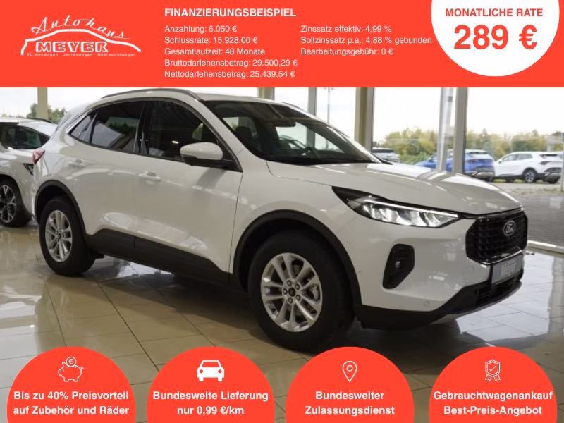 Ford Kuga 1,5 186PS Aut.5*J.Gar/LED/Navi/ACC/Winterp.    **