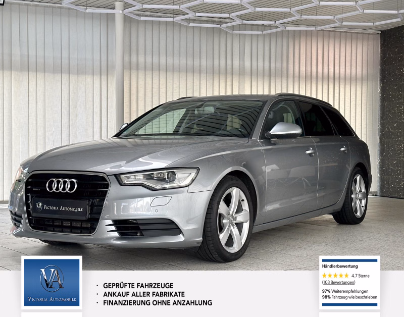 Audi A6 Avant Scheckheft, Xenon-Scheinwerfer Plus, Multi-Media-Interface MMI Navigation, Anhängerkupplung (Kugelkopf schwenkbar)