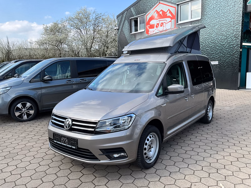 Reimo VW Caddy Maxi  1,4 TSI Eu6 SCR BMT 96kW Camper Aufstelldach-Küche-Bett-Cam