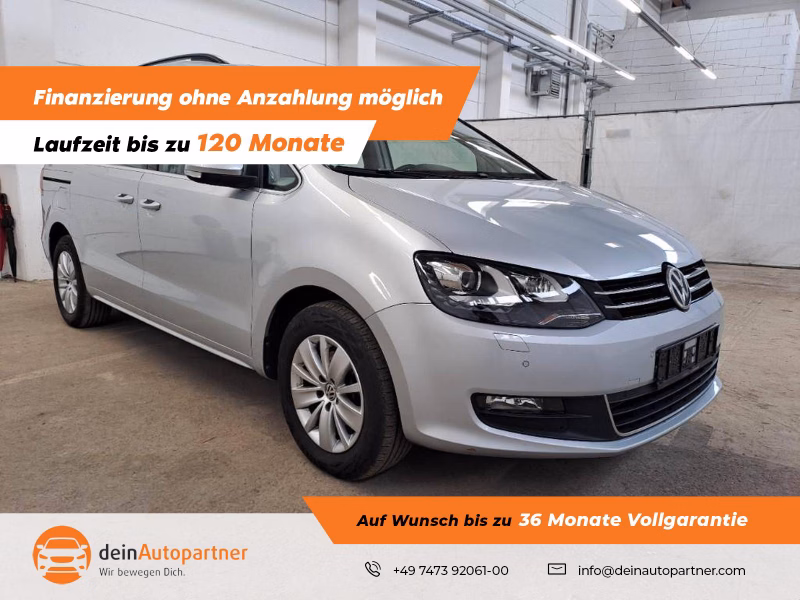 Volkswagen Sharan Comfl. 7 Si AHK Navi RFK Pano D. Xenon