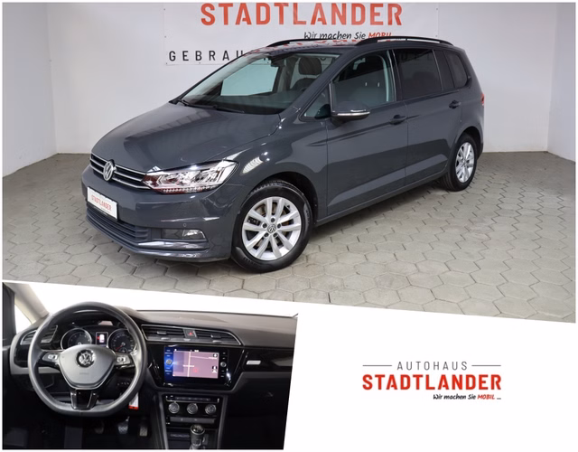 Volkswagen Touran Comfortline BMT/Start-Stopp 7-Sitzer / LED / Navigation / AHK / Pano Used vehicle for sale | First registration 07/2019 | Price 22.990 €
