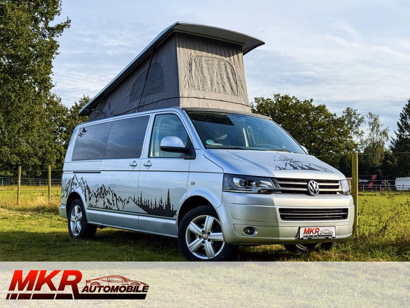 Volkswagen T5 Camper Caravan WoMo Lang Aufstelldach Küche AHK